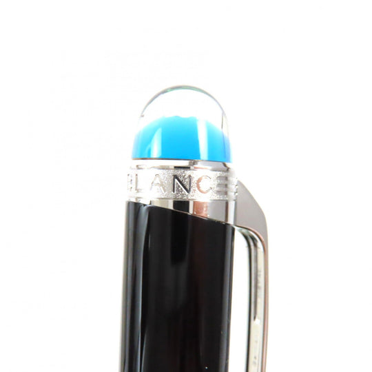 MONTBLANC Ballpoint pen 118848 Black Precious Rubbed Gin Black Silver star walker precious resin mens Used Authentic