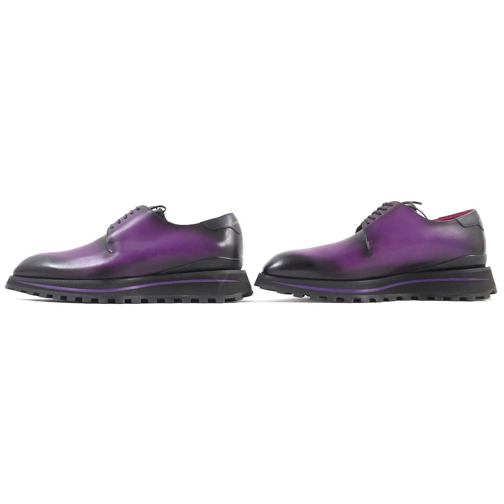 LOUIS VUITTON Leather shoes Main: Leather Purple type Gradient Kongur Line mens 6 Used Authentic