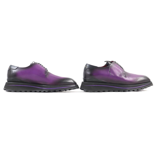 LOUIS VUITTON Leather shoes Main: Leather Purple type Gradient Kongur Line mens 6 Used Authentic