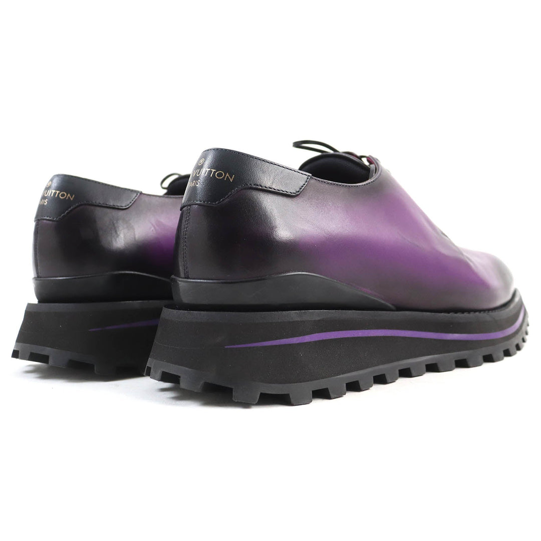 LOUIS VUITTON Leather shoes Main: Leather Purple type Gradient Kongur Line mens 6 Used Authentic