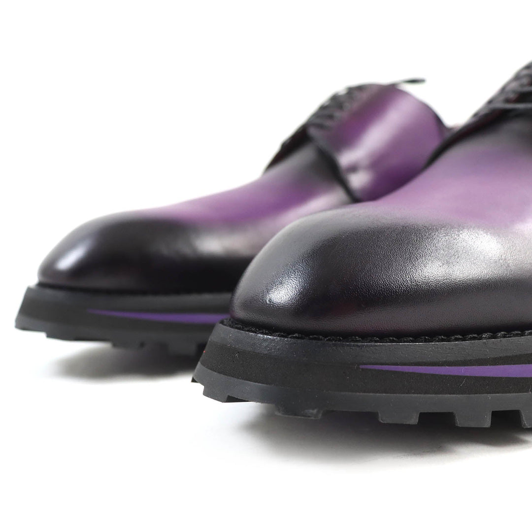 LOUIS VUITTON Leather shoes Main: Leather Purple type Gradient Kongur Line mens 6 Used Authentic