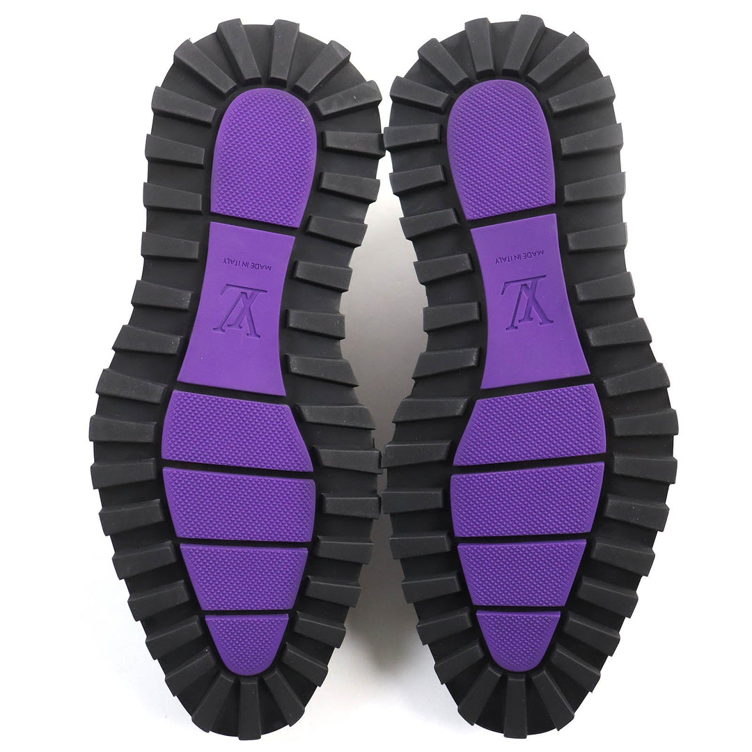 LOUIS VUITTON Leather shoes Main: Leather Purple type Gradient Kongur Line mens 6 Used Authentic