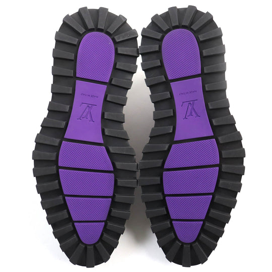 LOUIS VUITTON Leather shoes Main: Leather Purple type Gradient Kongur Line mens 6 Used Authentic