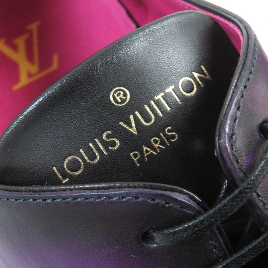LOUIS VUITTON Leather shoes Main: Leather Purple type Gradient Kongur Line mens 6 Used Authentic