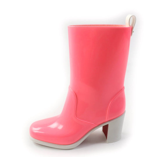 Christian Louboutin short boots Main: Rubber Pink white LOUBIRAIN 70 Loubirain Women 39 Used Authentic