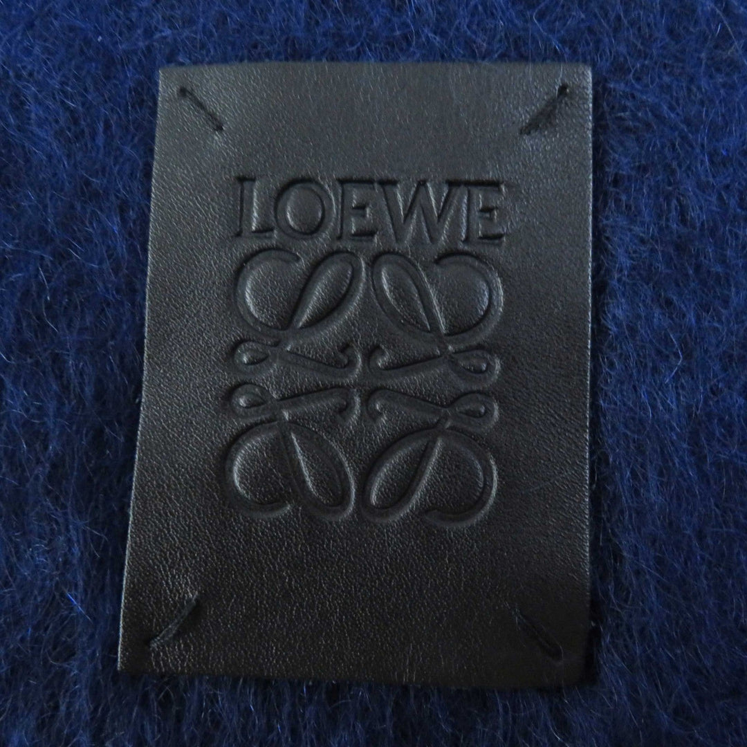 LOEWE Scarf Main: 68% mohair, Main: 27% wool, 5% nylon Navy red mens Used Authentic