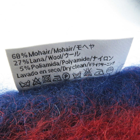LOEWE Scarf Main: 68% mohair, Main: 27% wool, 5% nylon Navy red mens Used Authentic