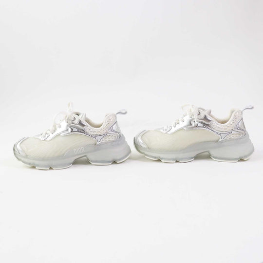 Christian Dior sneakers KCK337LRU46W37 Leather rubber White Silver DIOR VIBE Women 37 Used Authentic