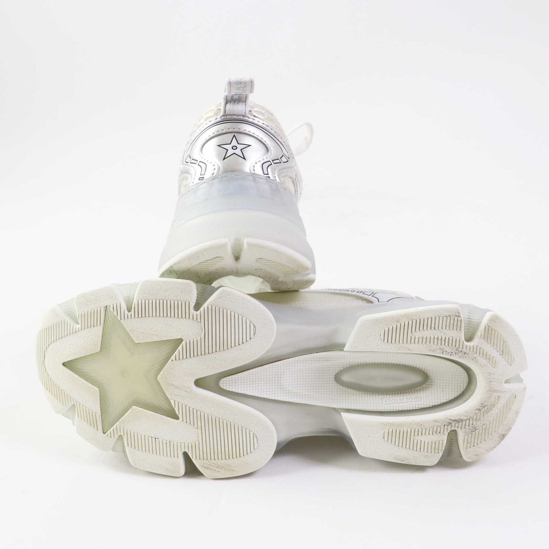 Christian Dior sneakers KCK337LRU46W37 Leather rubber White Silver DIOR VIBE Women 37 Used Authentic