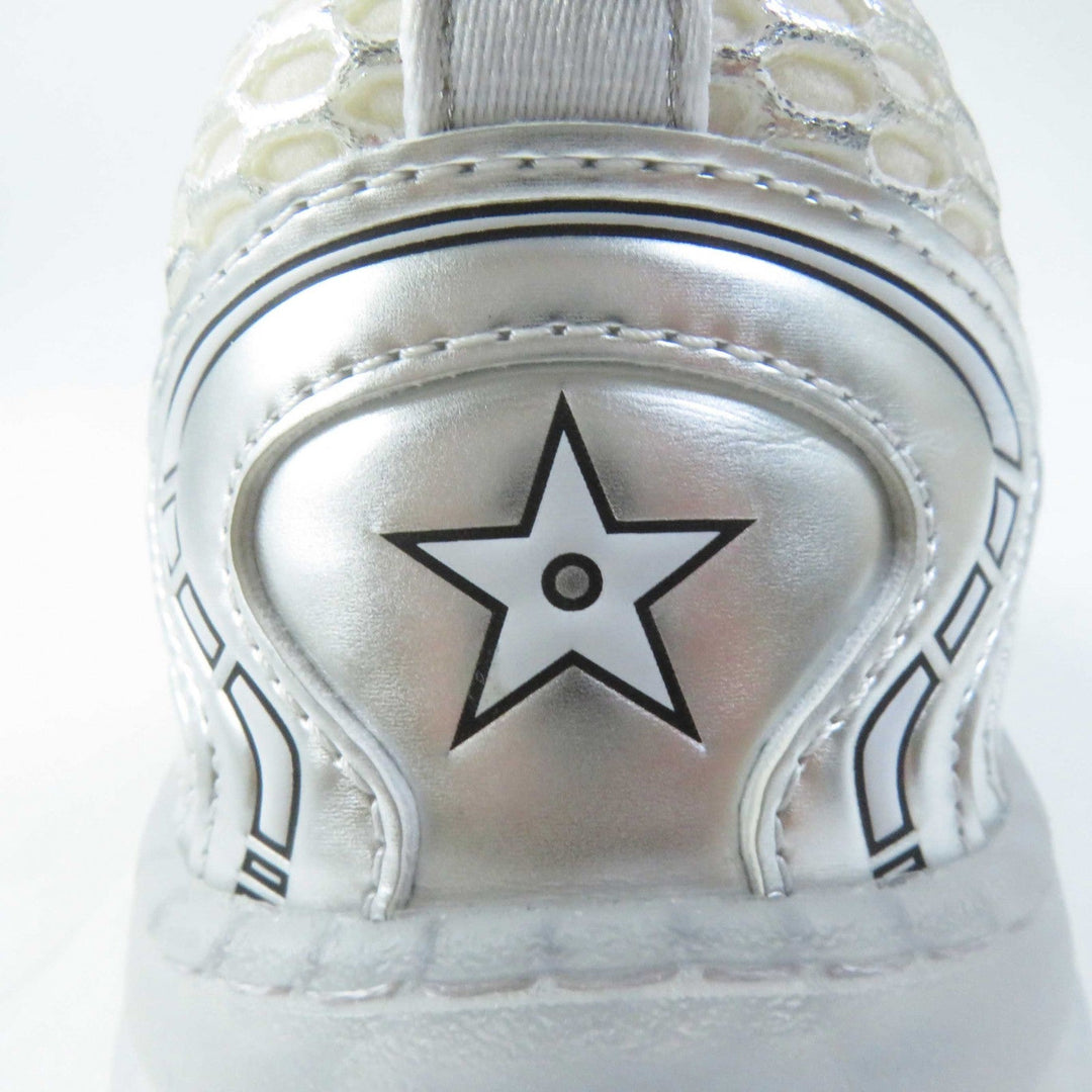 Christian Dior sneakers KCK337LRU46W37 Leather rubber White Silver DIOR VIBE Women 37 Used Authentic