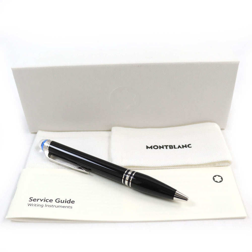 MONTBLANC Ballpoint pen 132509 Precious Resin Metal Black Silver Starwalker mens Used Authentic