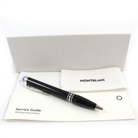 MONTBLANC Ballpoint pen 132509 Precious Resin Metal Black Silver Starwalker mens Used Authentic