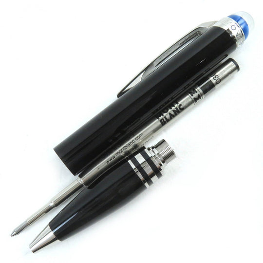 MONTBLANC Ballpoint pen 132509 Precious Resin Metal Black Silver Starwalker mens Used Authentic