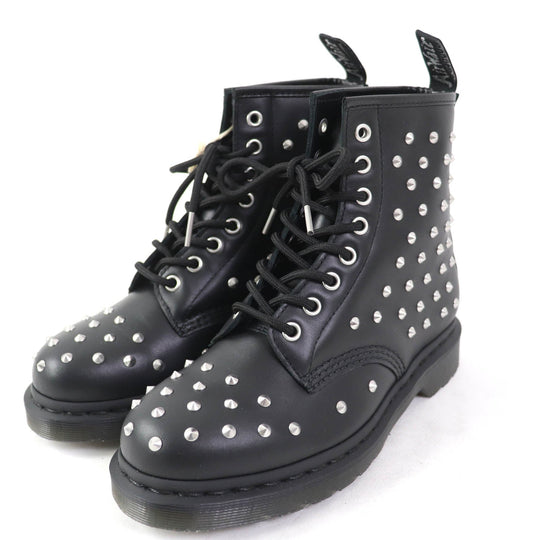 Dr.Martens short boots 27040001 Main: Leather Black Silver 1460 STUD Women 38 Used Authentic