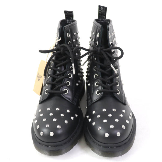 Dr.Martens short boots 27040001 Main: Leather Black Silver 1460 STUD Women 38 Used Authentic