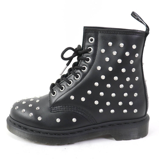 Dr.Martens short boots 27040001 Main: Leather Black Silver 1460 STUD Women 38 Used Authentic