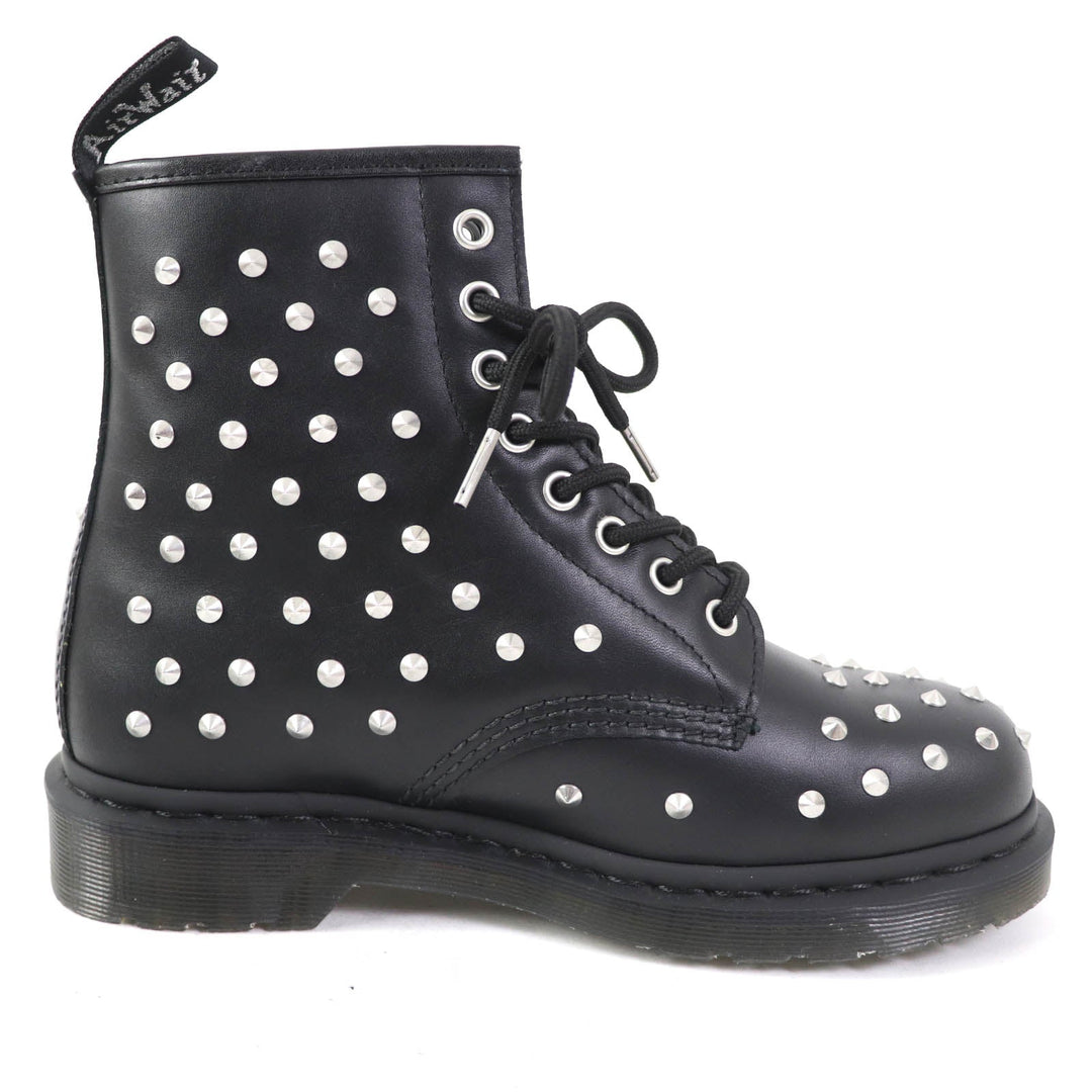 Dr.Martens short boots 27040001 Main: Leather Black Silver 1460 STUD Women 38 Used Authentic