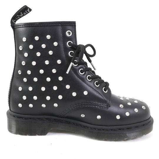 Dr.Martens short boots 27040001 Main: Leather Black Silver 1460 STUD Women 38 Used Authentic