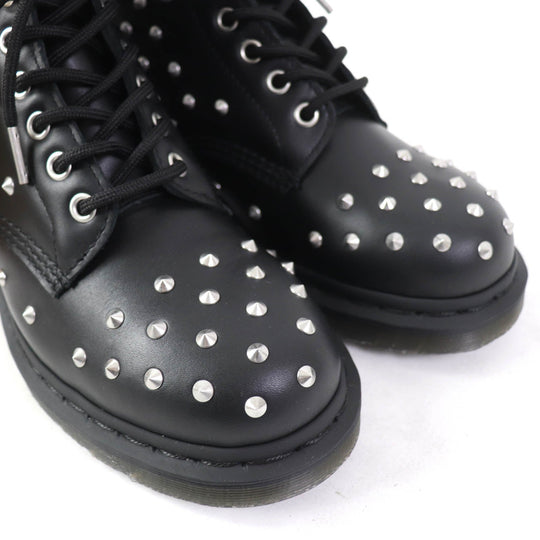 Dr.Martens short boots 27040001 Main: Leather Black Silver 1460 STUD Women 38 Used Authentic
