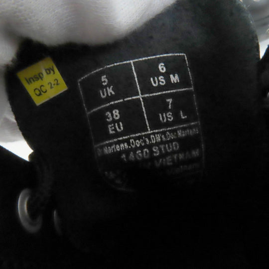 Dr.Martens short boots 27040001 Main: Leather Black Silver 1460 STUD Women 38 Used Authentic