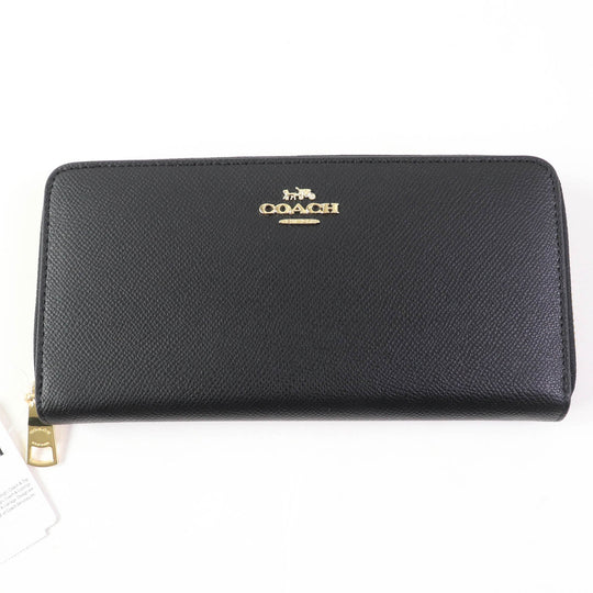 COACH Long Wallet Purse F52372 Main: Leather black Women Used Authentic