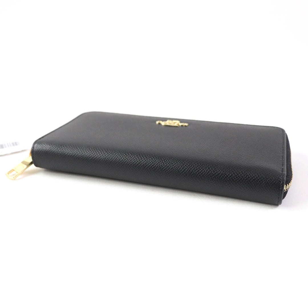 COACH Long Wallet Purse F52372 Main: Leather black Women Used Authentic