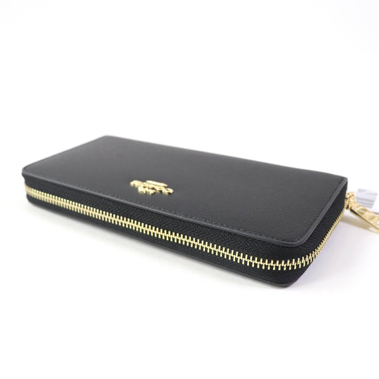 COACH Long Wallet Purse F52372 Main: Leather black Women Used Authentic