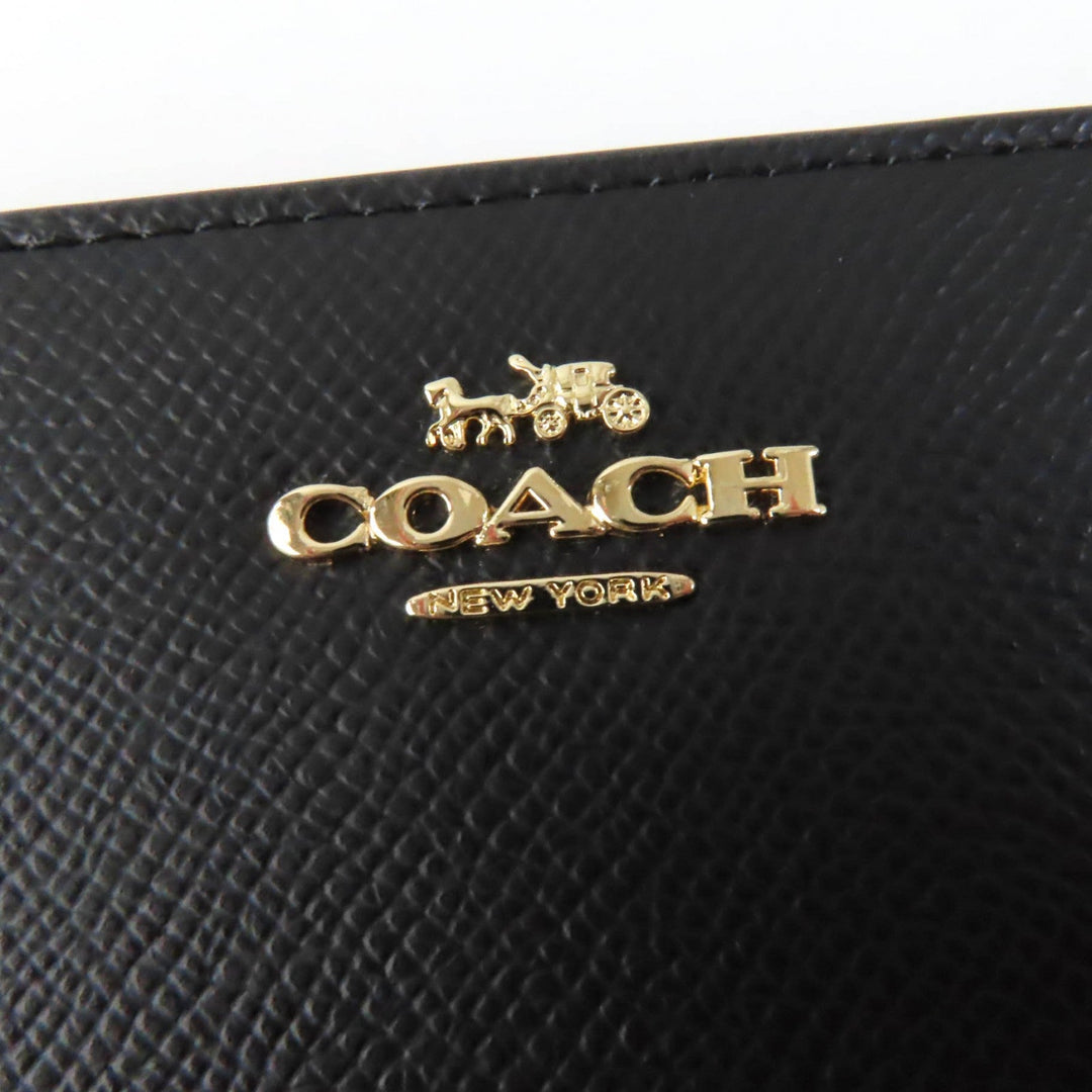 COACH Long Wallet Purse F52372 Main: Leather black Women Used Authentic