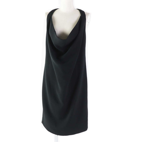 CELINE one piece 2 6L42/3060 Outer: 50% rayon, Outer: 47% acetate, Outer: 3% polyurethane, Lining: 100% silk black Phoebe Philo Women 40 Used Authentic