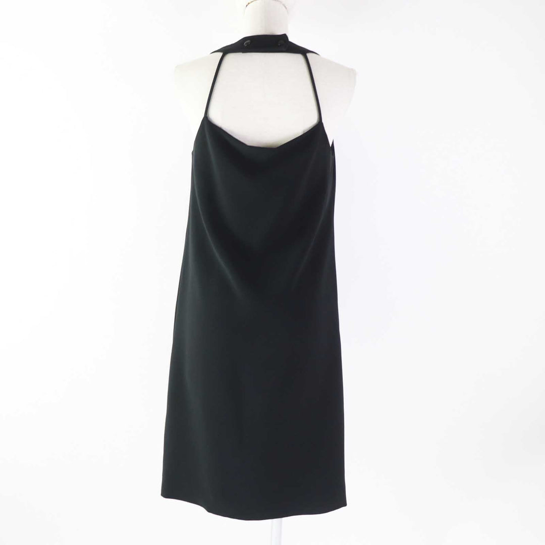 CELINE one piece 2 6L42/3060 Outer: 50% rayon, Outer: 47% acetate, Outer: 3% polyurethane, Lining: 100% silk black Phoebe Philo Women 40 Used Authentic