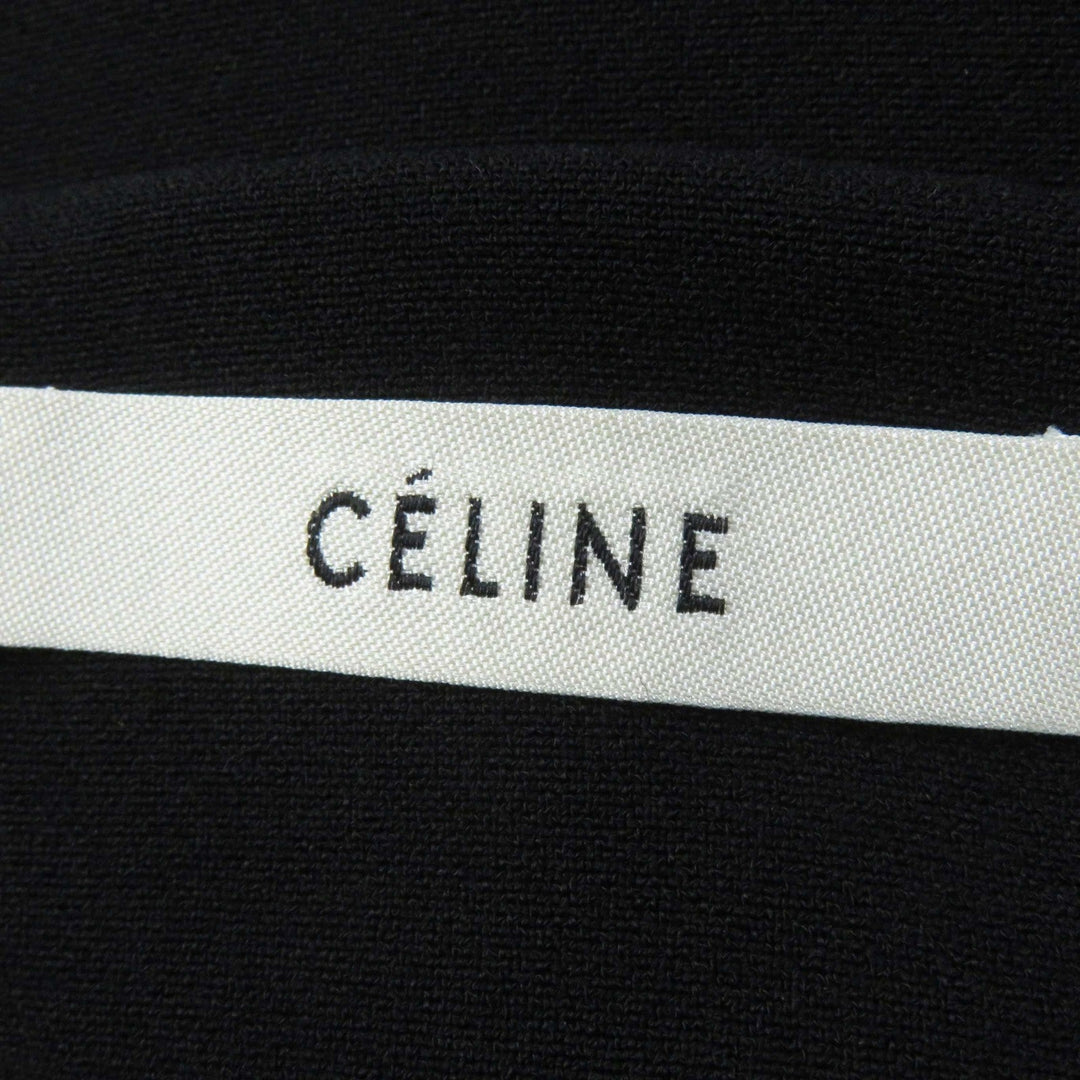 CELINE one piece 2 6L42/3060 Outer: 50% rayon, Outer: 47% acetate, Outer: 3% polyurethane, Lining: 100% silk black Phoebe Philo Women 40 Used Authentic