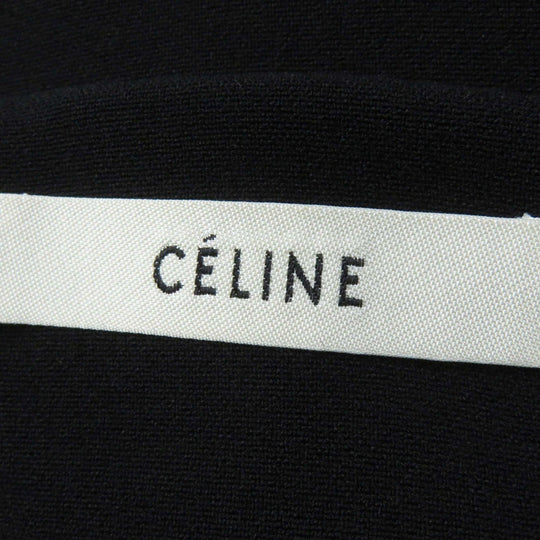 CELINE one piece 2 6L42/3060 Outer: 50% rayon, Outer: 47% acetate, Outer: 3% polyurethane, Lining: 100% silk black Phoebe Philo Women 40 Used Authentic