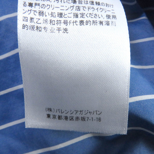 BALENCIAGA Long sleeve shirt 595214 Main: 75% cotton, Main: 25% polyester blue mens 39 Used Authentic