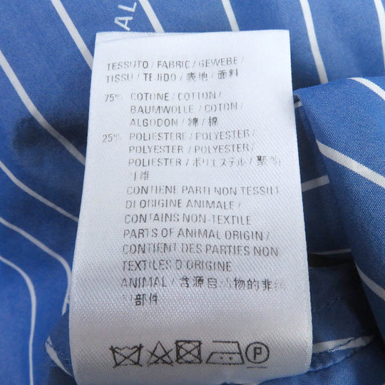 BALENCIAGA Long sleeve shirt 595214 Main: 75% cotton, Main: 25% polyester blue mens 39 Used Authentic