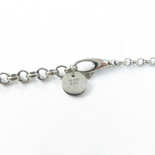 GUCCI Necklace 455535 Main�FAG925 Silver Interlocking G Women Used Authentic