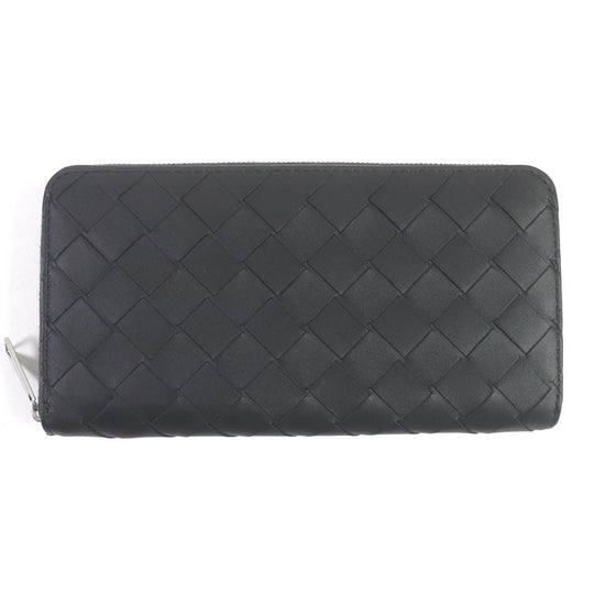 BOTTEGAVENETA Long Wallet Purse 749427VCPQ48803 Main: Leather black mens Used Authentic