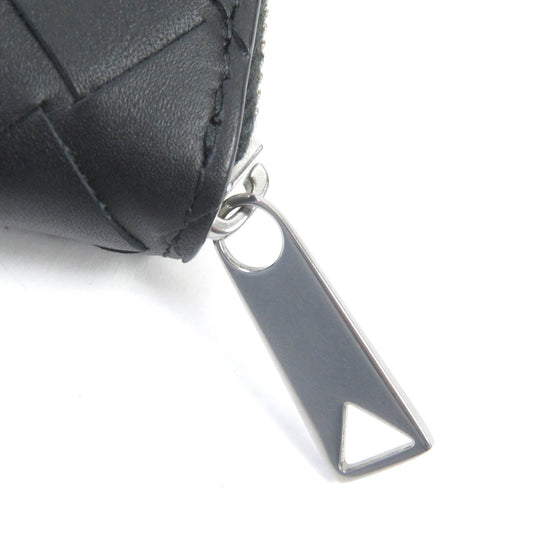 BOTTEGAVENETA Long Wallet Purse 749427VCPQ48803 Main: Leather black mens Used Authentic