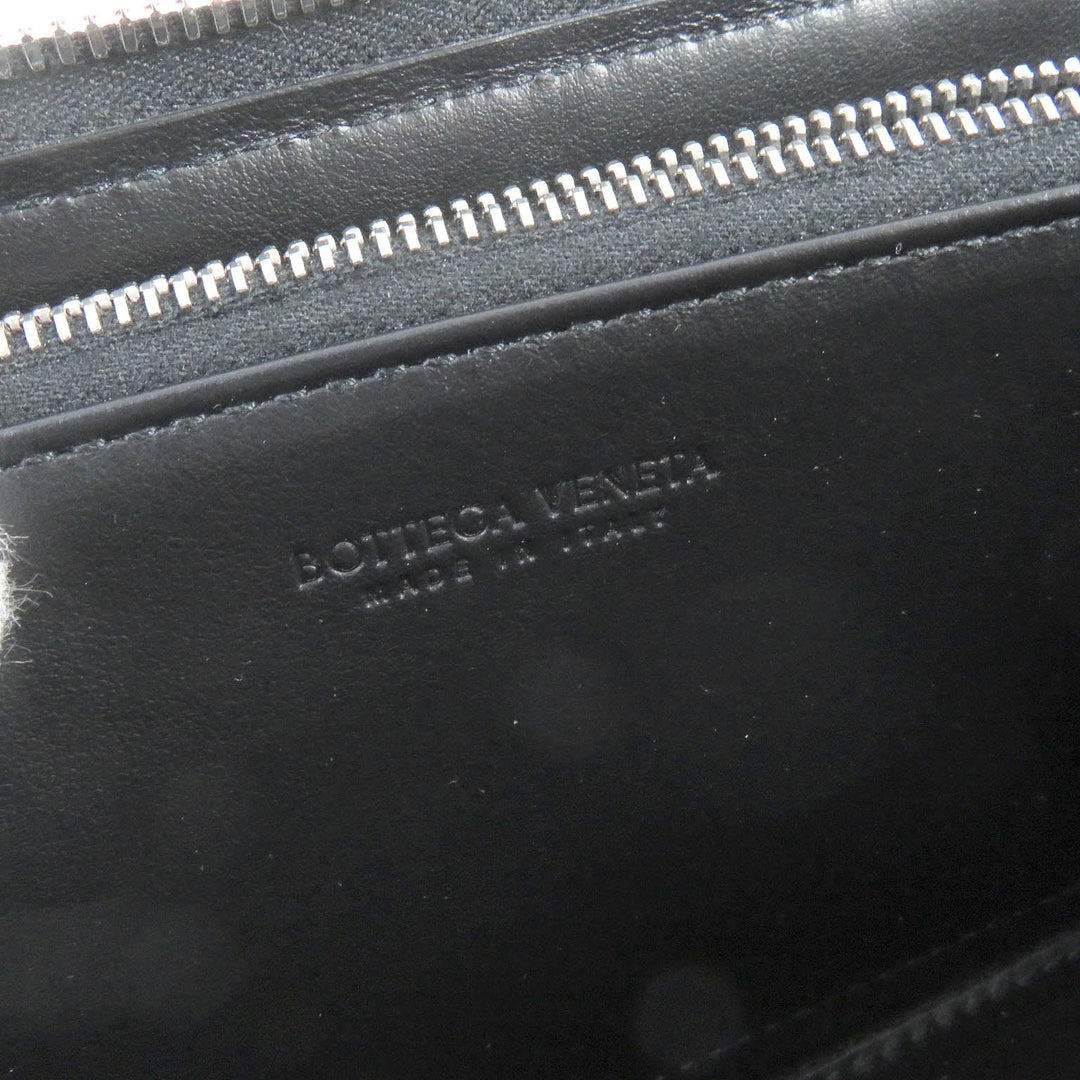 BOTTEGAVENETA Long Wallet Purse 749427VCPQ48803 Main: Leather black mens Used Authentic