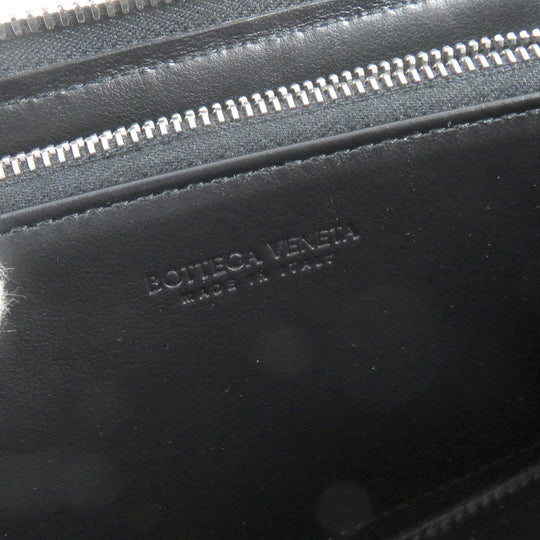BOTTEGAVENETA Long Wallet Purse 749427VCPQ48803 Main: Leather black mens Used Authentic