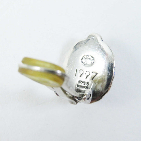 Georg Jensen Earring Main�FSV925 Silver Women Used Authentic