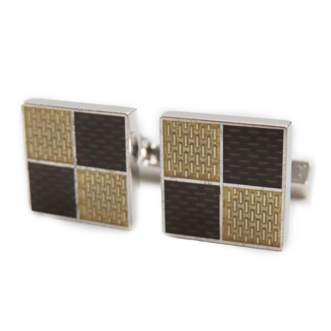 LOUIS VUITTON cuffs Main�FAG925 Silver Brown type Boutong de Manchette mens Used Authentic