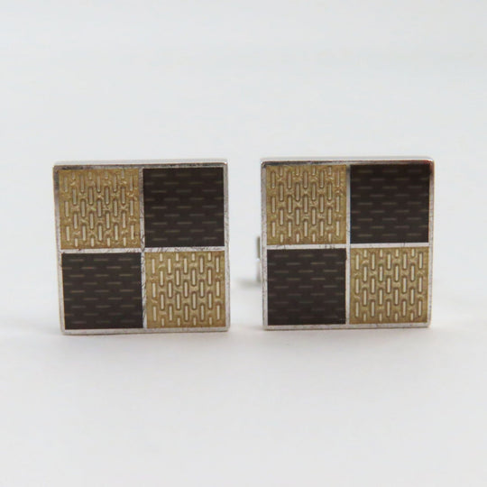 LOUIS VUITTON cuffs Main�FAG925 Silver Brown type Boutong de Manchette mens Used Authentic