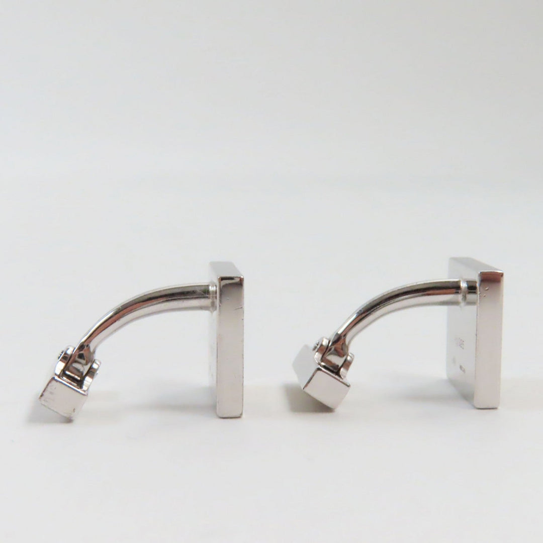 LOUIS VUITTON cuffs Main�FAG925 Silver Brown type Boutong de Manchette mens Used Authentic