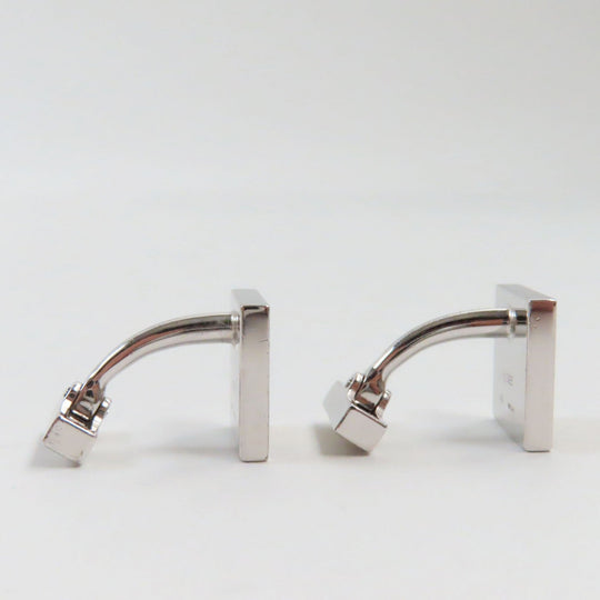 LOUIS VUITTON cuffs Main�FAG925 Silver Brown type Boutong de Manchette mens Used Authentic