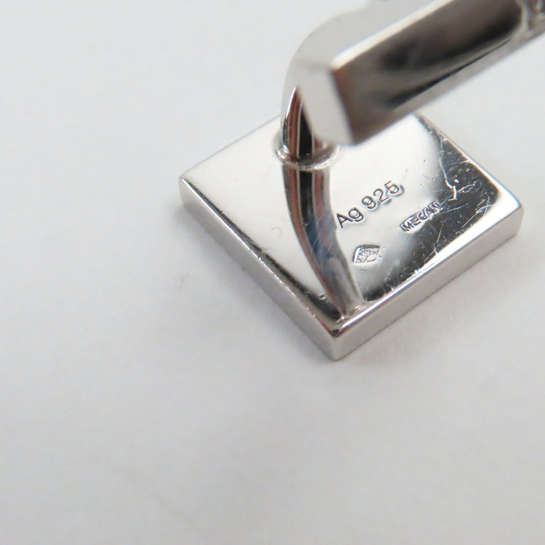 LOUIS VUITTON cuffs Main�FAG925 Silver Brown type Boutong de Manchette mens Used Authentic