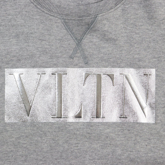 VALENTINO sweat RV3MF01JCXL Outer material: 93% cotton, Outer material: 7% nylon, Part: 96% cotton, Part: 4% polyurethane Gray Silver mens M Used Authentic