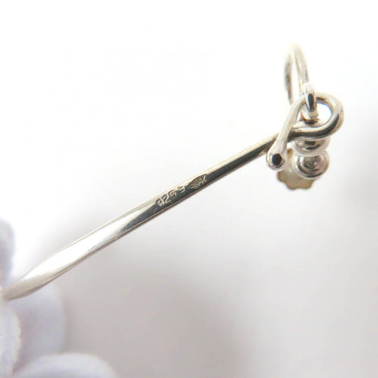 Georg Jensen Earring Main�FSV925 Silver Forget Me Not Women Used Authentic