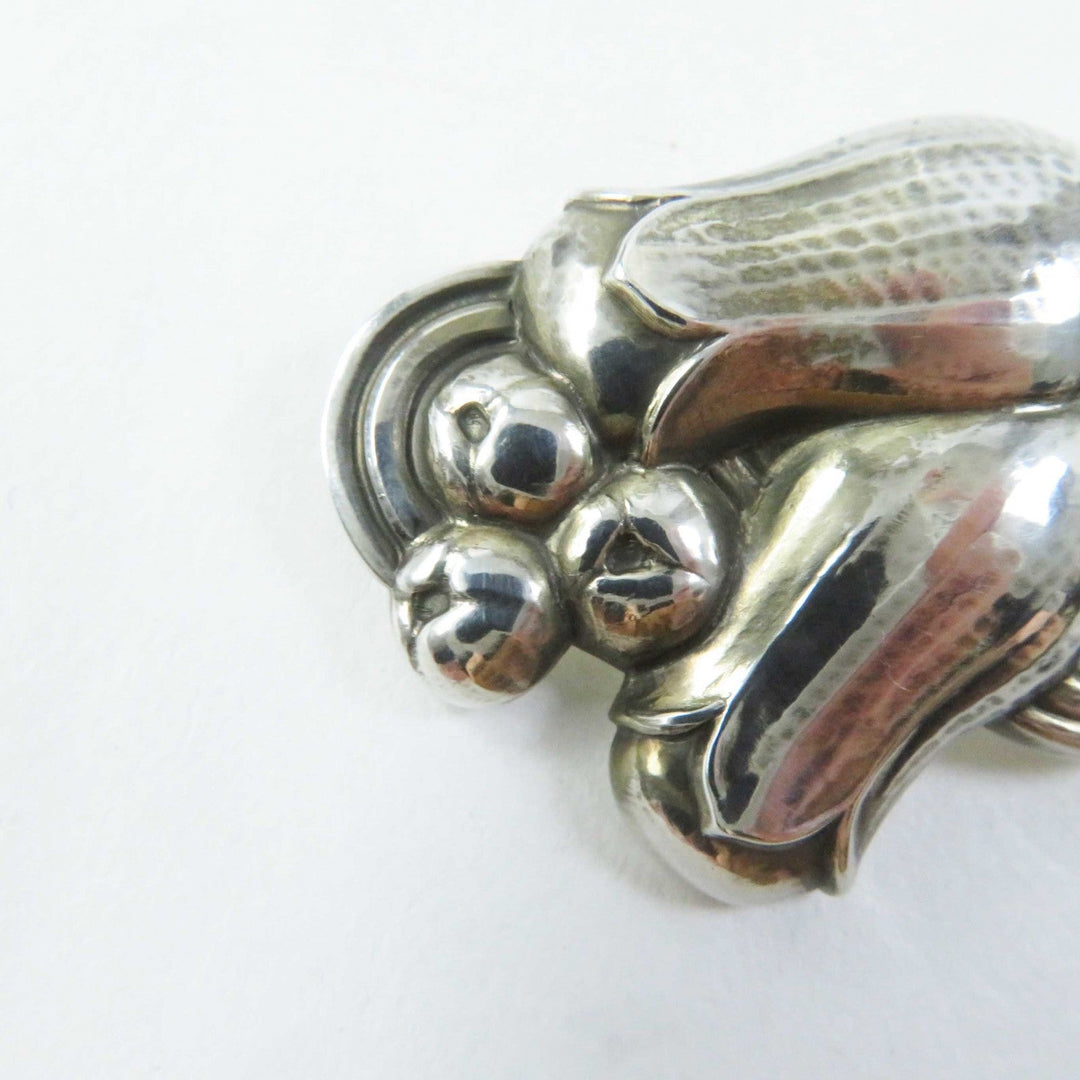 Georg Jensen Brooch 100B Main: SV925, Part: Moonstone Silver Women Used Authentic