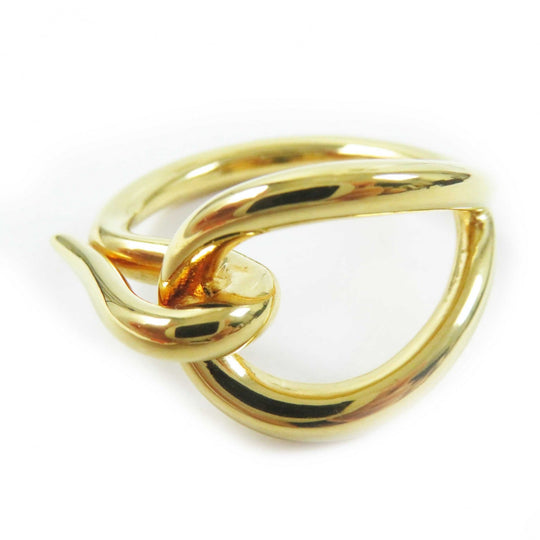 HERMES Scarf ring Gold Plated gold jumbo Women Used Authentic