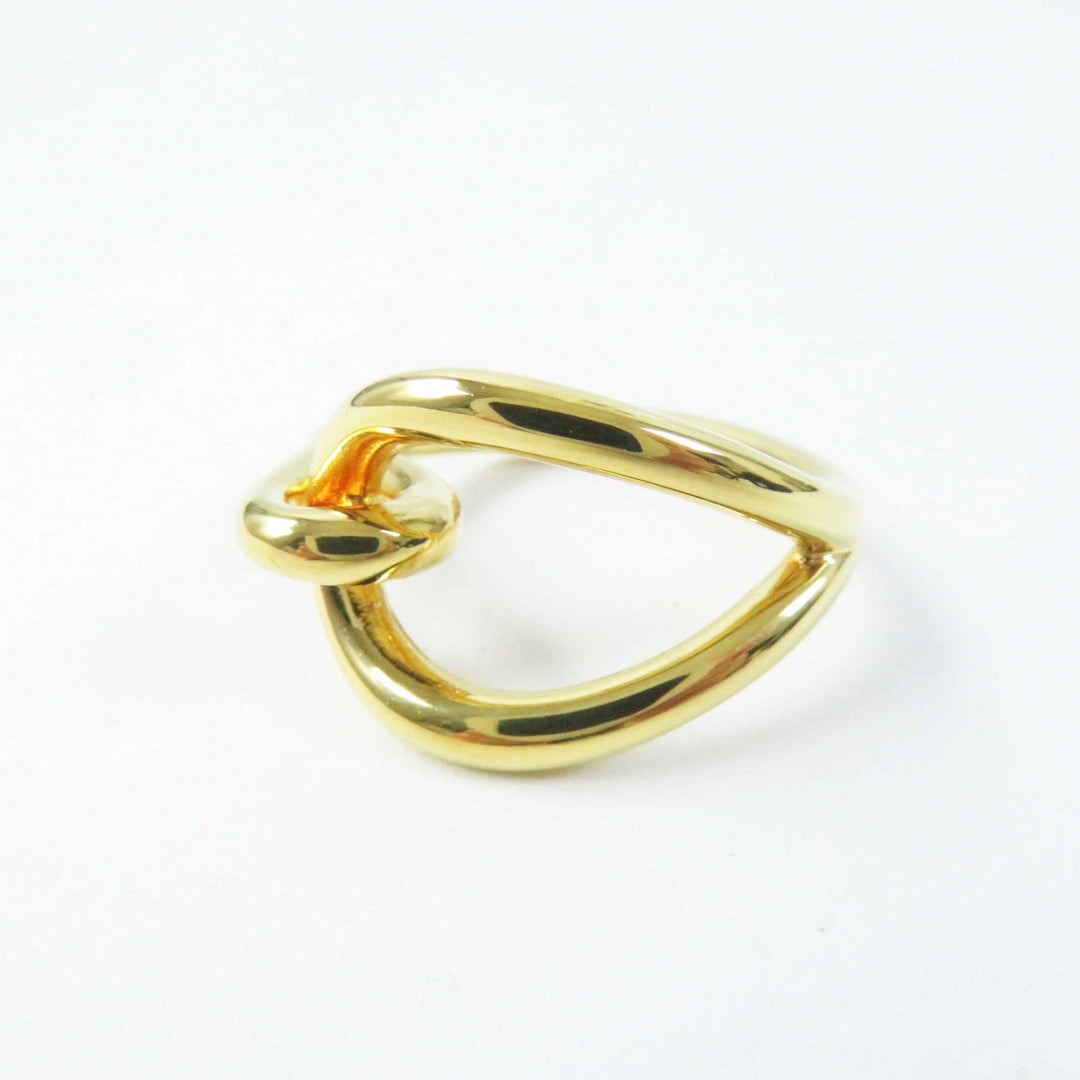 HERMES Scarf ring Gold Plated gold jumbo Women Used Authentic